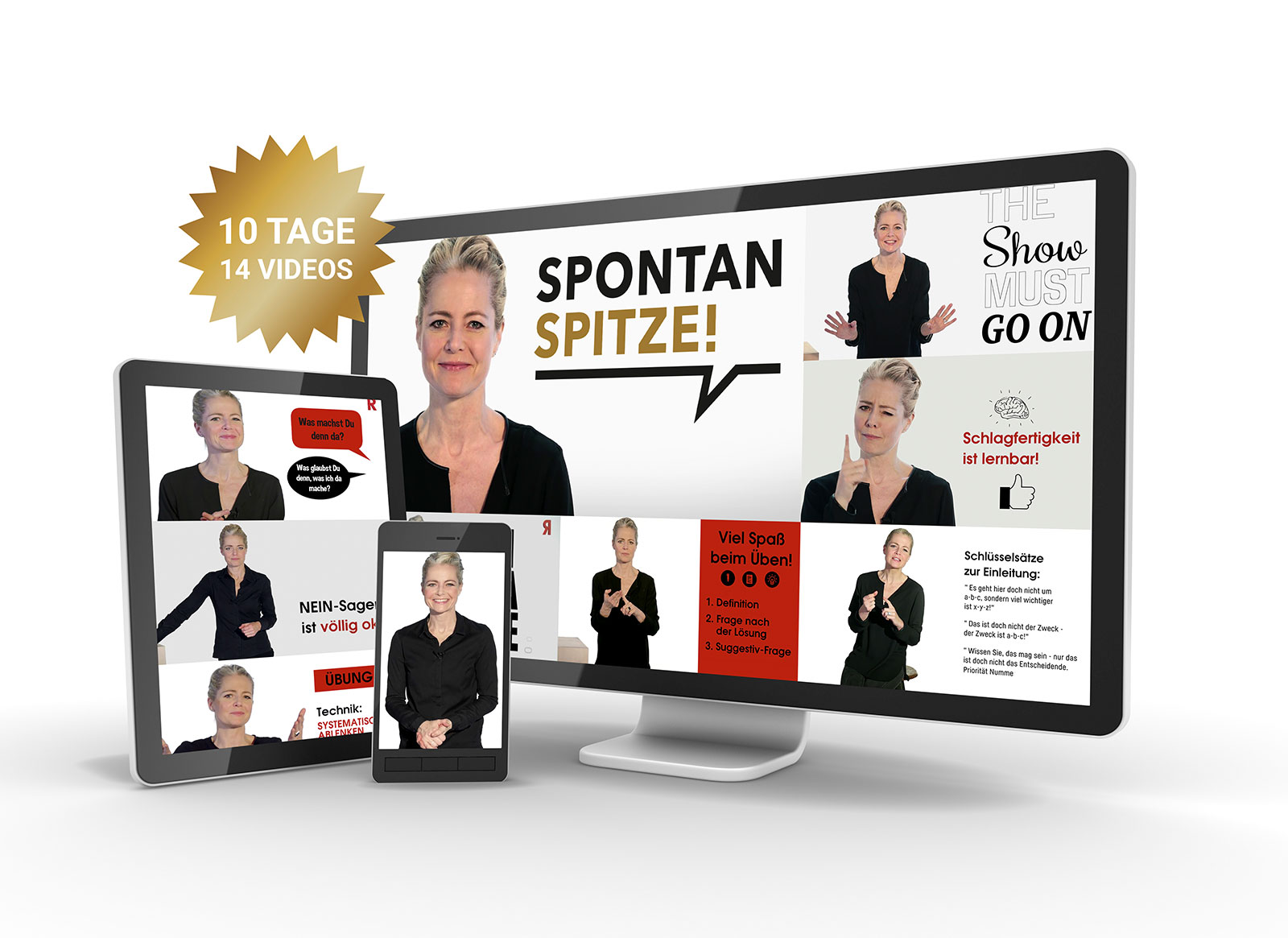 Onlinekurs „Spontan spitze! Schlagfertigkeit fürs Business und privat“