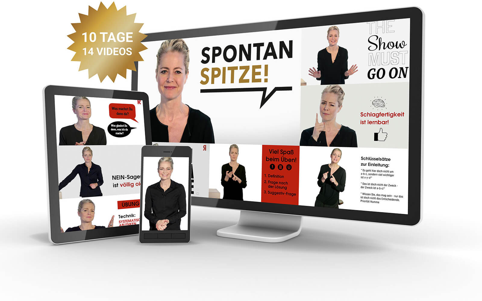 Onlinekurs „Spontan spitze! Schlagfertigkeit fürs Business und privat“